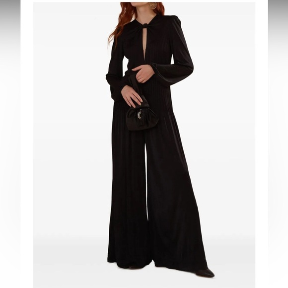 FARM Rio Pants - FARM Rio Pleated Keyhole Jumpsuit